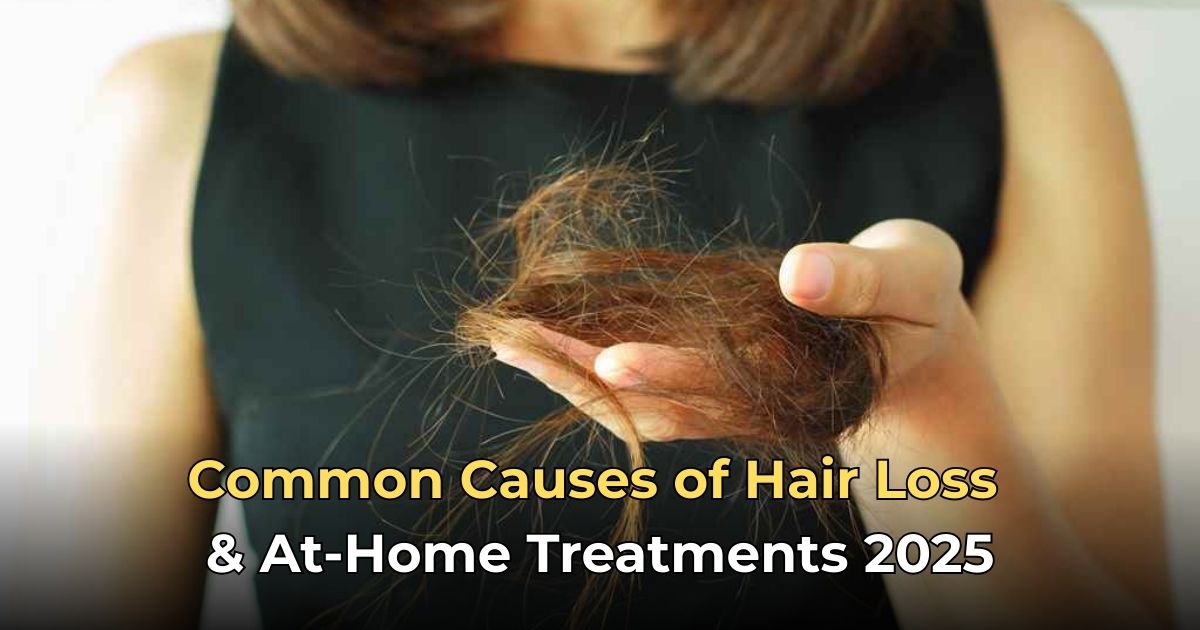 Common Causes of Hair Loss & At-Home Treatments 2025